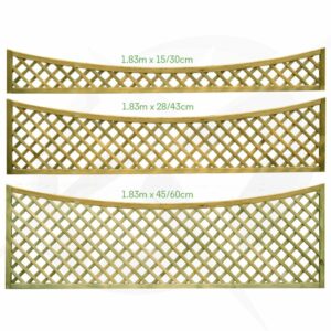 Diamond Concave Fence Panel